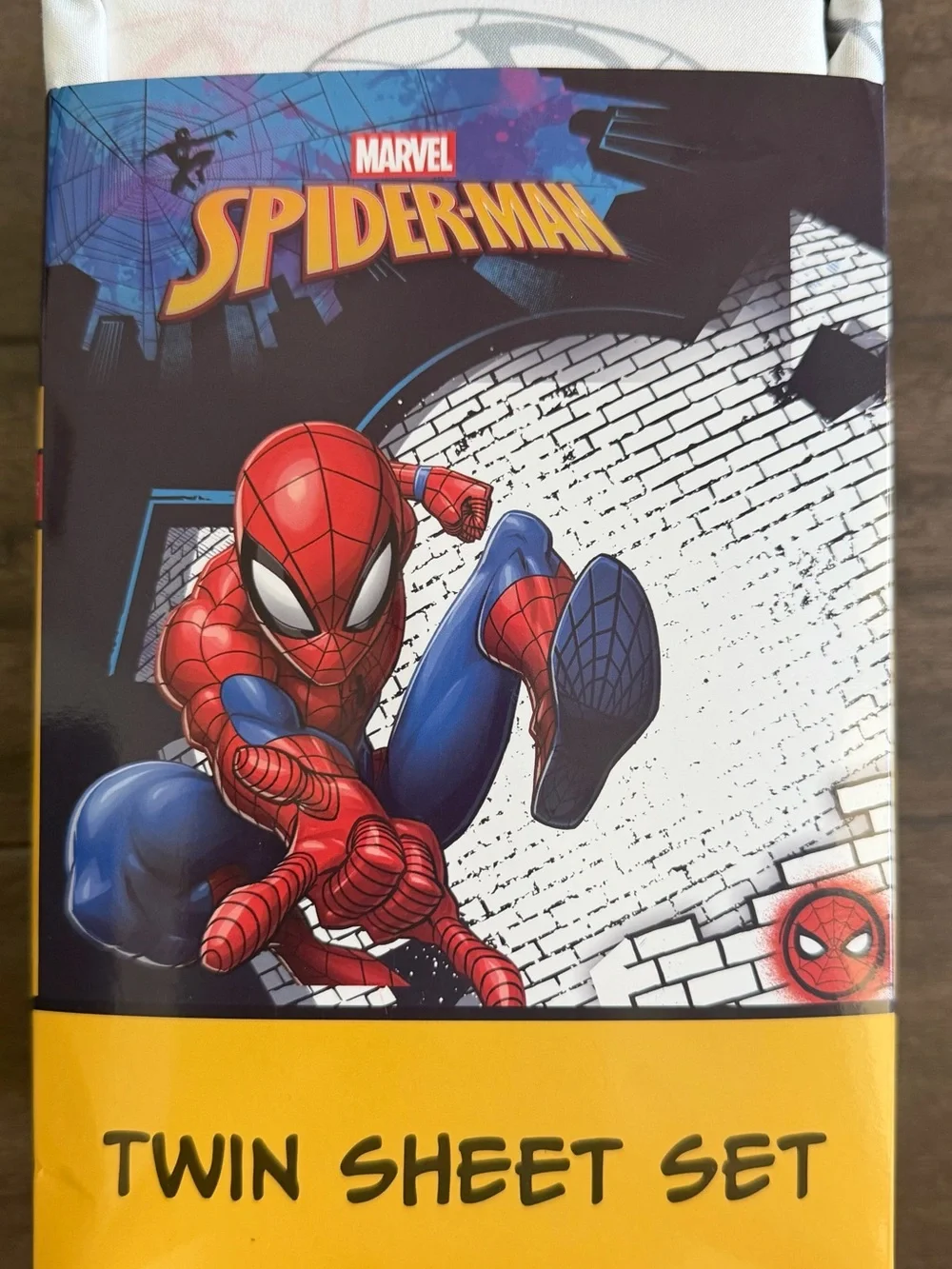 Marvel Spider-Man Twin Sheet Set - Red, Blue, Yellow